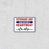 Classic Framed Plus Veterans Are Our Nation’s Heartbeat Door or Wall Sign | 2nd Amendment Protection