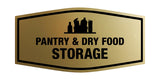 Signs ByLITA Fancy Pantry and Dry Food Storage Decoration Wall or Door Sign