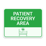 Classic Framed Plus Patient Recovery Area Door or Wall Sign | Hygiene and Safety Signage
