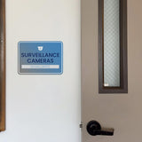 Classic Framed Plus Surveillance Cameras in Hallways Door or Wall Sign | Surveillance & Alarm Systems