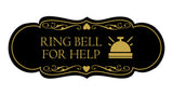 Signs ByLITA Designer Ring Bell for Help Wall or Door Sign