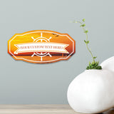 Victorian Custom plus Boat (Sunset) Door or Wall Sign | Easy Installation | Family & Business Signage