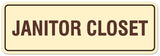 Signs ByLITA Standard Janitor Closet Sign - Easy Installation | Durable Wall or Door