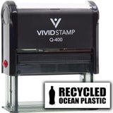 All Quality Recycled Ocean Plastic Self-Inking Rubber Stamp