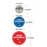 Signs ByLITA Circle Audio Recording Wall or Door Sign