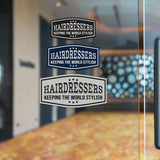 Signs ByLITA Fancy Hairdressers Keeping The World Stylish Easy Installation | Durable Construction | Barbers | Grooming and Styling | Hair Wall or Door Sign