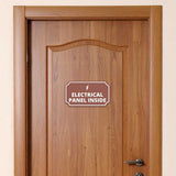 Notched Standard Electrical Panel Inside Wall or Door Sign | Facilities and Rooms Sign