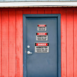 Classic Framed Plus Danger: Asbestos – Cancer and Lung Disease Hazard Door or Wall Sign | Miscellaneous Warning Signs - Industrial & Construction