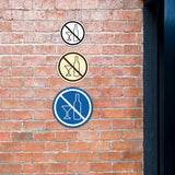 Signs ByLITA Circle No Drinks Allowed Graphic Door or Wall Sign | Easy Installation | Durable Construction | Promote Health And Safety | Caution Warning Sign for Home, Business and Office Spaces