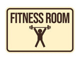 Classic Framed Fitness Room Wall or Door Sign