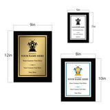 Biathlon Customizable Black Frame Wooden Award Plaque | Easel Mount Option | Achievement and Recognition Personalizable Plaques | Sports Award