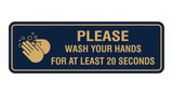 Standard Please Wash Your Hands For At Least 20 Seconds Sign