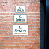 Classic Framed Plus Sala de Bebés / Guardería — Church Nursery Door or Wall Sign | Spanish - Church Room & Area Signs