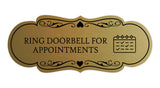 Signs ByLITA Designer Ring Doorbell for Appointments Wall or Door Sign