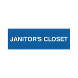 Basic Janitor's Closet Door/Wall Sign (Multipack)
