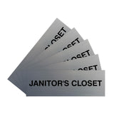 Basic Janitor's Closet Door/Wall Sign (Multipack)
