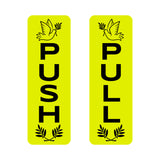 Signs ByLITA Vertical Push and Pull Door Signs (Peace Doves) Door Signs
