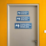 Standard Plus Please Check In At Reception Before Your Appointment Wall or Door Sign | Office Public Signage