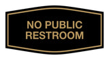 Signs ByLITA Fancy No Public Restroom Sign