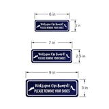 Standard Plus Welcome On Board! Please Remove Your Shoes Door or Wall Sign | Boats & Yachts Signage