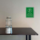 Portrait Round Plus Dialysis Treatment In Progress Wall or Door Sign | Patient-Specific Rooms