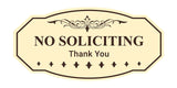 Victorian NO Soliciting Thank You Wall or Door Sign