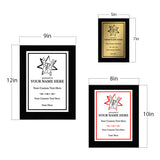 Rock and Roll Novelty Funny Customizable Black Frame Award Plaque | Easel Mount Option | Funny Parody Achievement Personalizable Plaques
