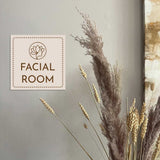 Square Plus Facial Room — Wall or Door Sign | Treatment Room - Sign