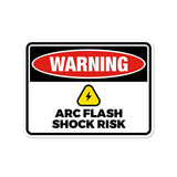 Classic Framed Plus Warning: Arc Flash and Shock Risk Door or Wall Sign | Miscellaneous Warning Signs - Industrial & Construction