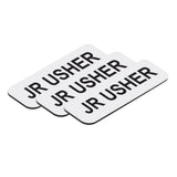 Jr Usher 1 x 3" Name Tag, (3 Pack)