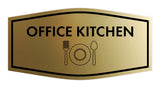Signs ByLITA Fancy Office Kitchen Vector Sign - Kitchen Signs | Durable Material | Easy Installation Wall or Door Sign