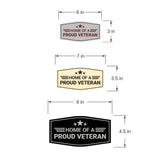 Signs ByLITA Fancy Home of a Proud Veteran Easy Installation | Honor Veterans with Military Signs | US Pride | Businesses and Homes Wall or Door Sign