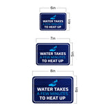 Classic Framed Plus Water Takes A Few Minutes To Heat Up Wall or Door Sign | Friendly Home Signage