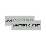 Basic Janitor's Closet Door/Wall Sign (Multipack)