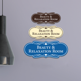 Signs ByLITA Designer Beauty & Relaxation Room Wall or Door Sign