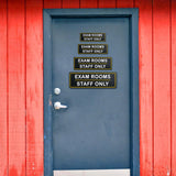 Standard Plus Exam Rooms – Staff Only Wall or Door Sign | Exam Room Notices