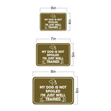 Classic Framed Plus My Dog Is Not Spoiled I'm Just Well Trained Wall or Door Sign | Funny Home Decor