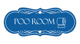 Signs ByLITA Designer Poo Room Wall or Door Sign