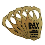 Day Sleeper Do Not Knock Door Hanger | House or Business Door Sign