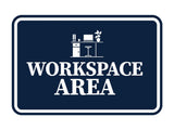 Signs ByLITA Classic Framed Workspace Area Wall or Door Sign