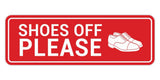 Standard Shoes Off Please (Classic Shoes) Wall or Door Sign