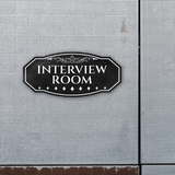 Victorian Plus Interview Room Wall or Door Sign | Legal and Courtroom Decoration