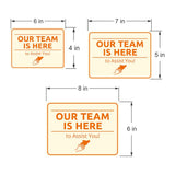 Classic Framed Plus Our Team is Here to Assist You! Door or Wall Sign | Medical Facility Greeting & Reception