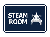 Signs ByLITA Classic Framed Steam Room Wall or Door Sign
