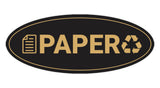 Signs ByLITA Oval Paper Sign - Laser-Engraved Lettering | Durable ABS Plastic | Vibrant Colors | Powerful Foam Tape