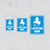 Portrait Round Plus Lactation Room Wall or Door Sign | Baby Rooms Signage