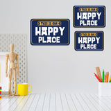 Classic Framed Plus This Is Our Happy Place Wall or Door Sign | Funny Home Decor
