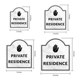 Private Residence' Headstone - Wall or Door Signs ? Access & Control Sign