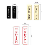 Signs ByLITA Vertical Push and Pull Door Signs (Coffee Beans) Door Sign