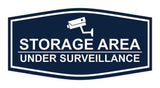 Signs ByLITA Fancy Storage Area Under Surveillance Sign Easy Installation Elegant Design Wall or Door Sign